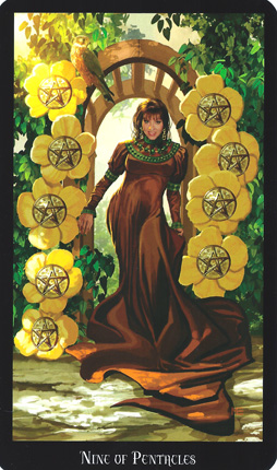 Disks-Earth-9ofPentacles-WitchesTarot