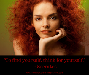 To find yourself, think for yourself